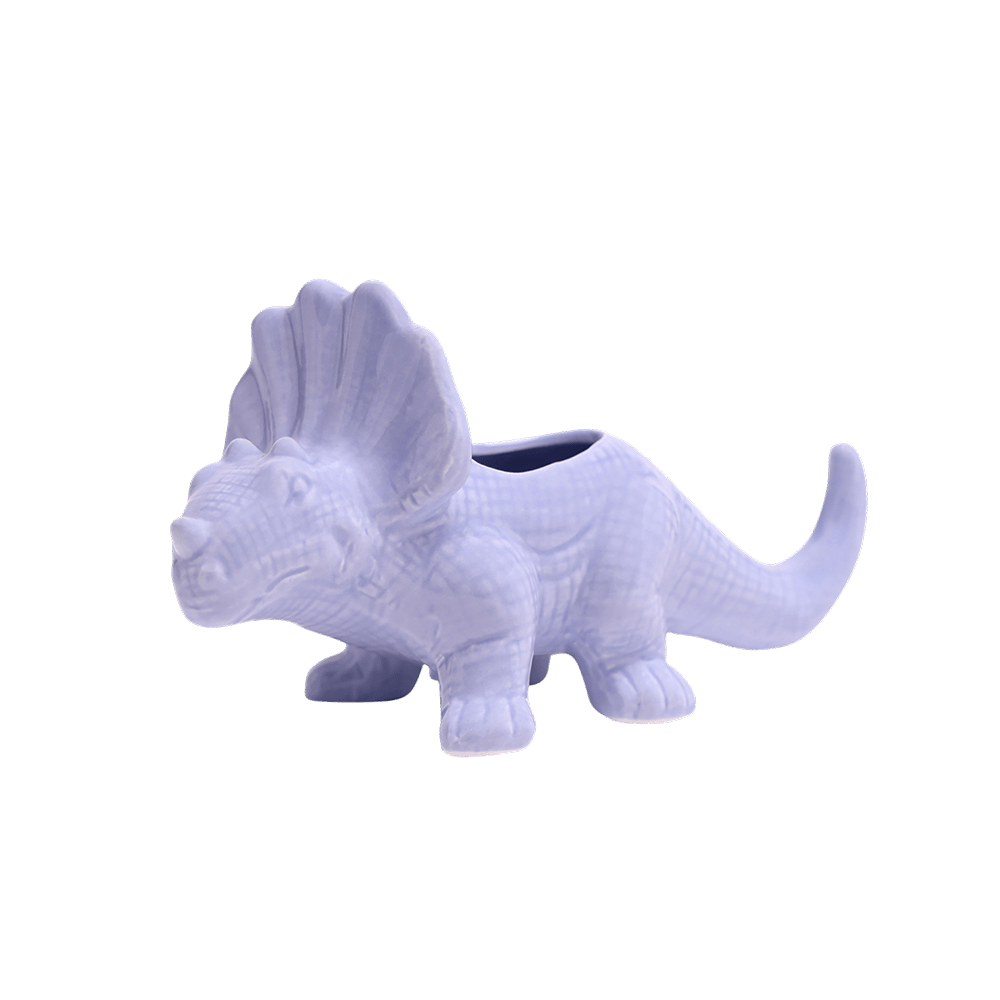 Triceratops Ceramic Indoor Plant Pot for Succulents - Chive Ceramics Studio - Pots - Chive Ceramics Studio