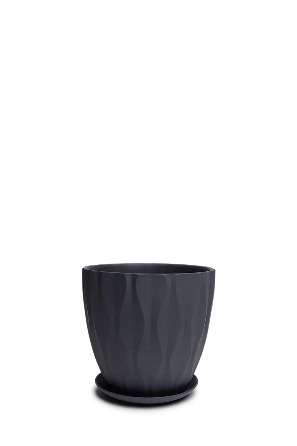 Virago Large Porcelain Indoor Pot With Drainage Hole And Saucer - Chive Ceramics Studio - Pots - Chive Wholesale