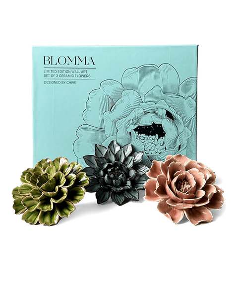 インテリア　フラワーセット④ Set of 3 Wall Art — Ceramic Flower Box Sets | Chive