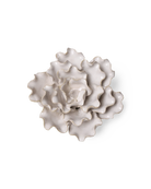 Chive January Birth Flower Snowdrop white glazed ceramic flower.