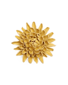 Chive November Birth Flower Chrysanthemum buttercup yellow glazed ceramic flower.