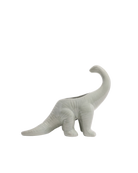 Chive Brontosaurus Almost Aqua color ceramic dinosaur shaped succulent planter with no drainage.