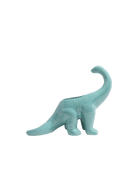 Chive Brontosaurus Cascade teal color ceramic dinosaur shaped succulent planter with no drainage.