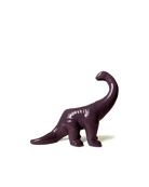 Chive Brontosaurus purple color ceramic dinosaur shaped succulent planter with no drainage.