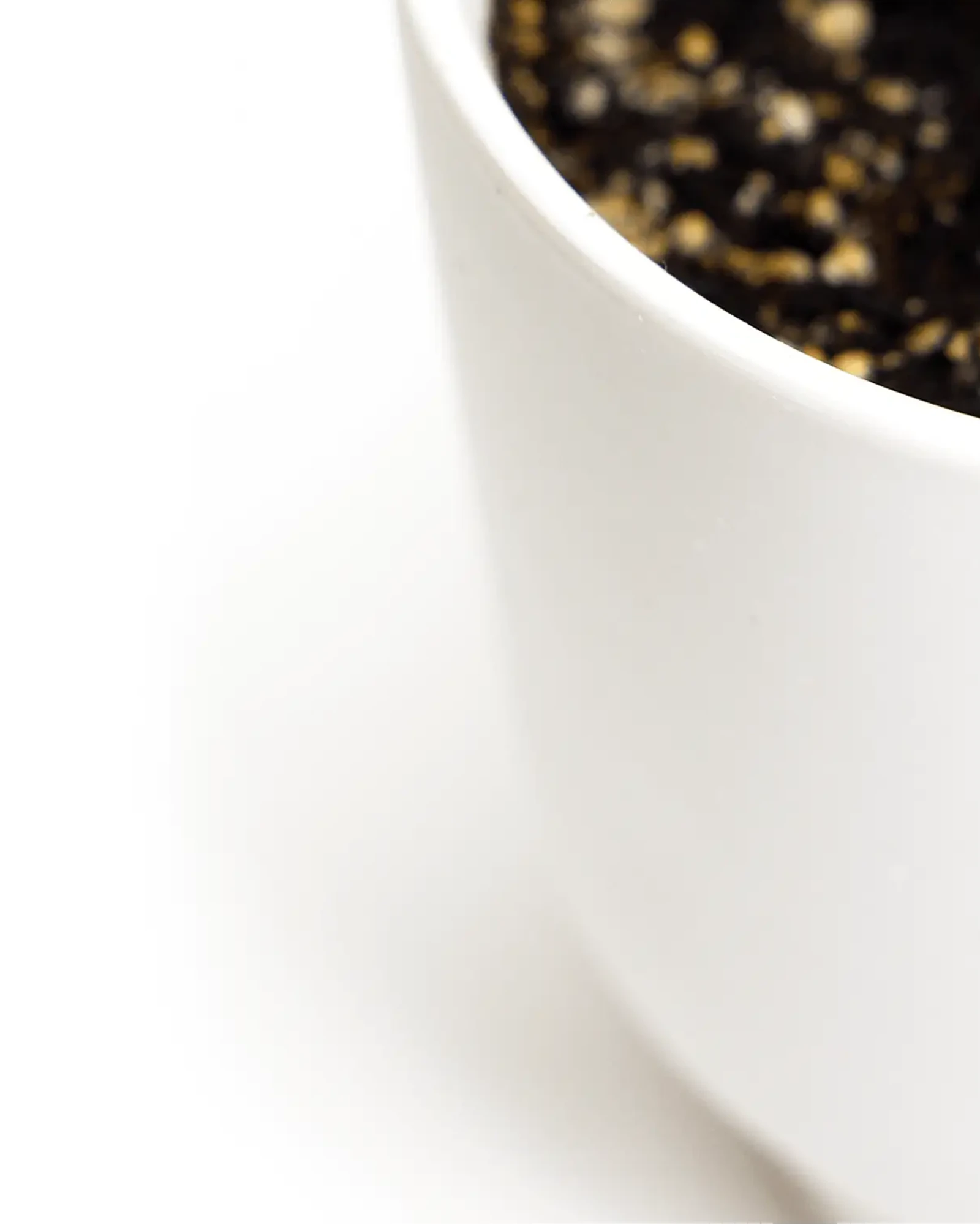 Close up of Chive Casey white matte Porcelain medium planter.