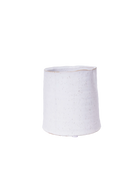 Chive Channa white speckled ceramic small planter pot with no drainage.