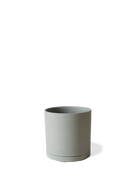 Chive Dojo large matte olive porcelain pot with drainage hole and detachable saucer.