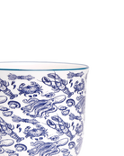 Close-up of the Chive Liberte small octopus porcelain pot showing the pattern and glaze finish.