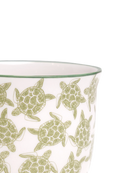 Close-up of the Chive Liberte small turtles porcelain pot showing the pattern and glaze finish.