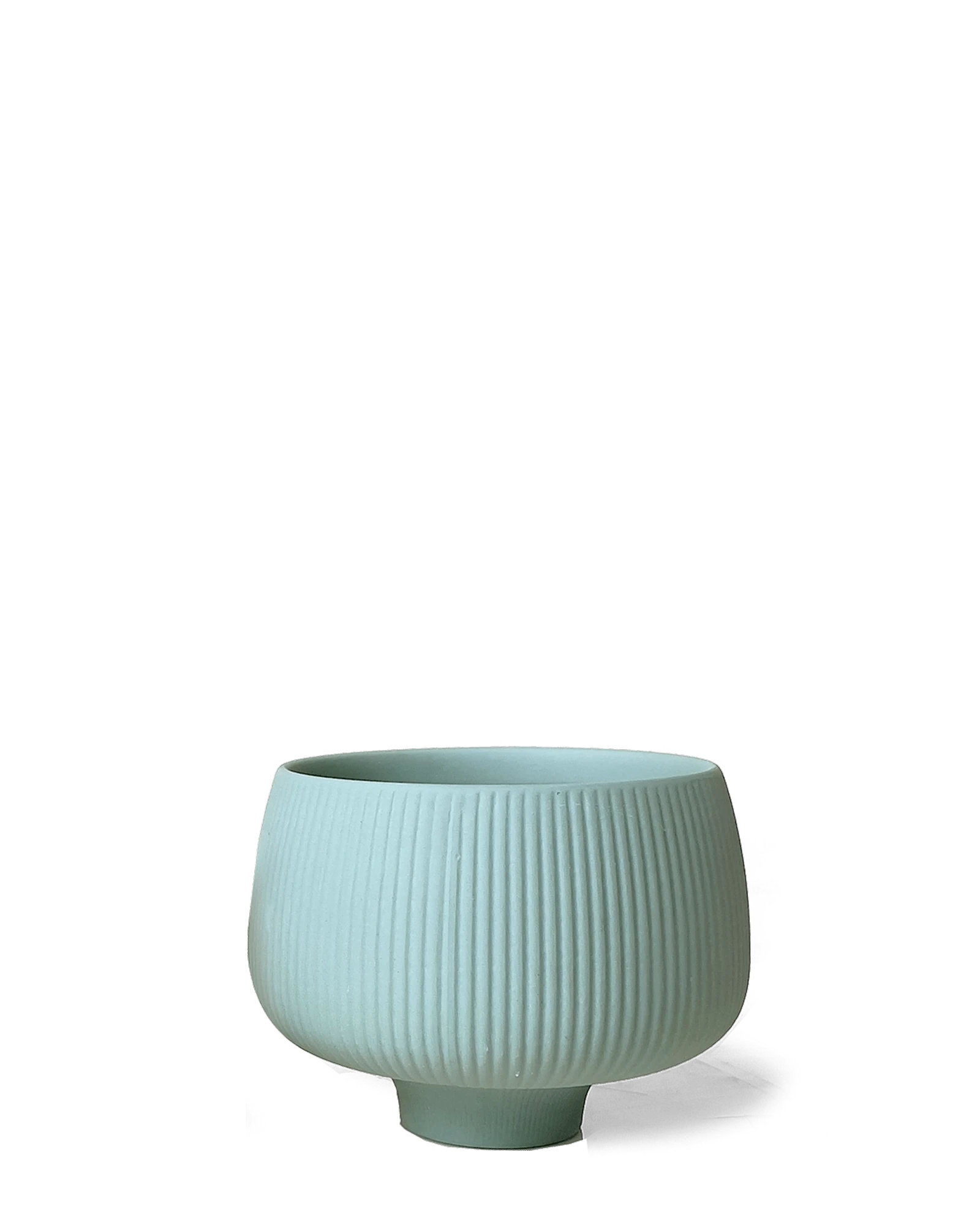 Chive Lilo large porcelain planter in olive color, with no drainage.