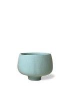 Chive Lilo large porcelain planter in olive color, with no drainage.