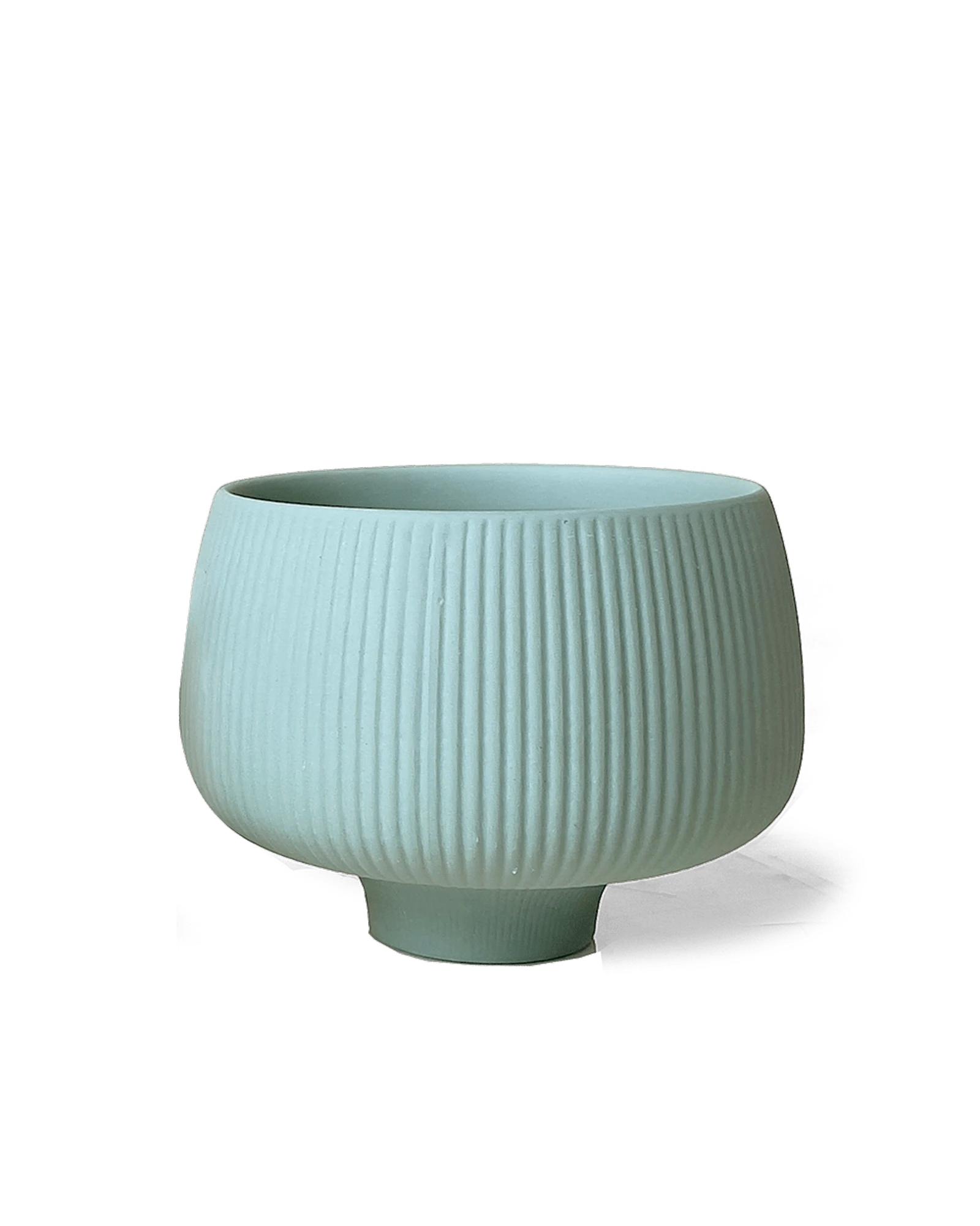 Chive Lilo small olive color textured porcelain plant pot with no drainage.