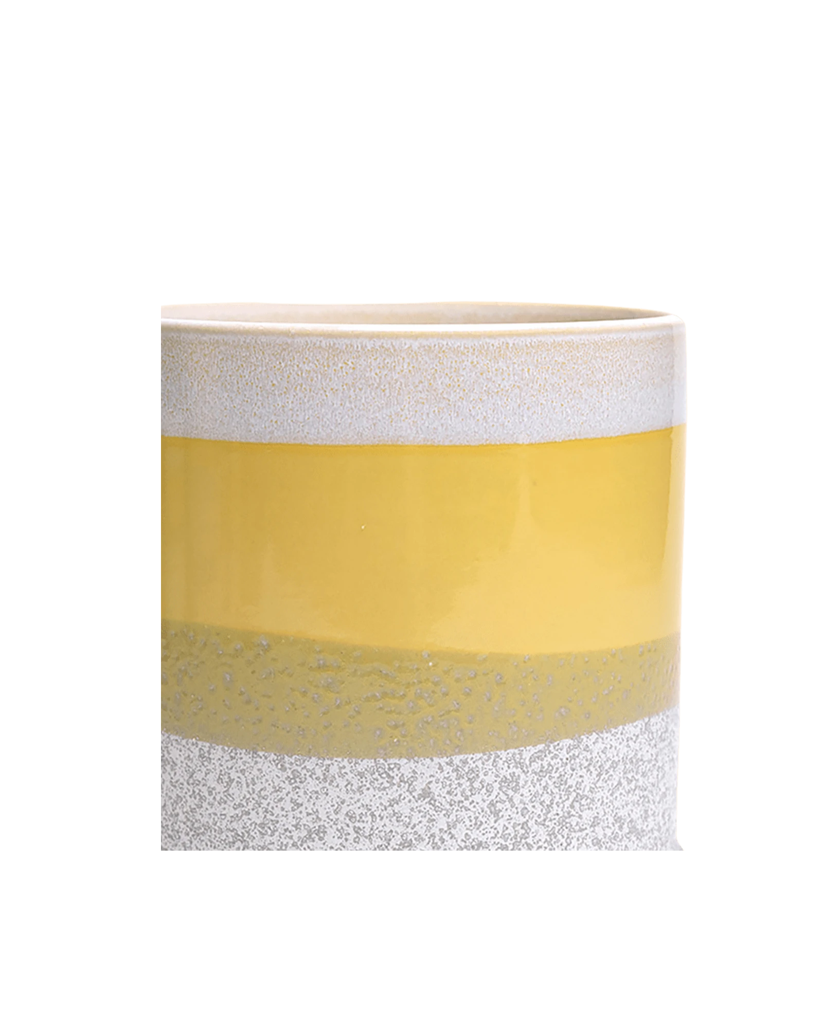Close-up of the Chive Minute small boombastic ceramic pot showing the color and glaze finish.