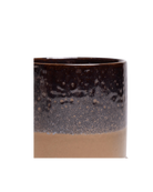 Close-up of the Chive Minute medium bronze speckles ceramic pot showing the color and glaze finish.