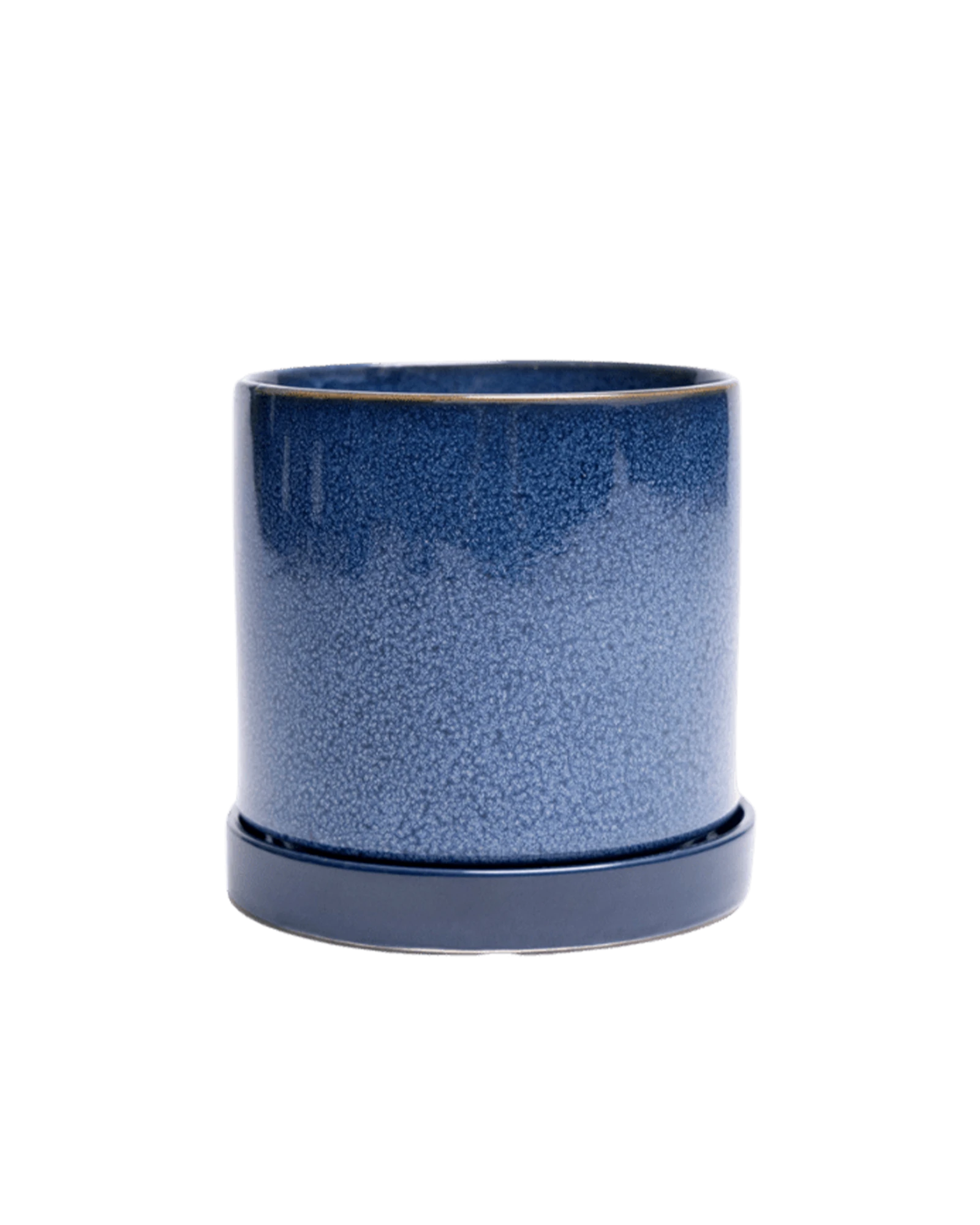 Chive Minute medium cosmos ceramic pot with drainage hole and detachable saucer.