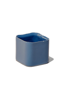 Chive Svek blue grey 1 color fully glazed ceramic planter with no drainage.