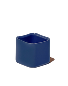 Chive Svek Blue Grey 3 color fully glazed ceramic planter with no drainage.