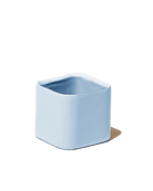 Chive Svek Frosty Blue color fully glazed ceramic planter with no drainage.