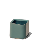 Chive Svek green grey color fully glazed ceramic planter with no drainage.