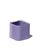 Chive Svek grey lilac color fully glazed ceramic planter with no drainage.