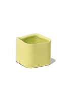 Chive Svek pea green color fully glazed ceramic planter with no drainage.