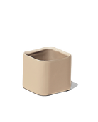Chive Svek tan color fully glazed ceramic planter with no drainage.