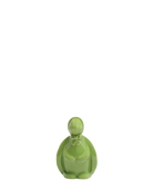 Chive Turtle Green color ceramic turtle shaped succulent planter with no drainage.