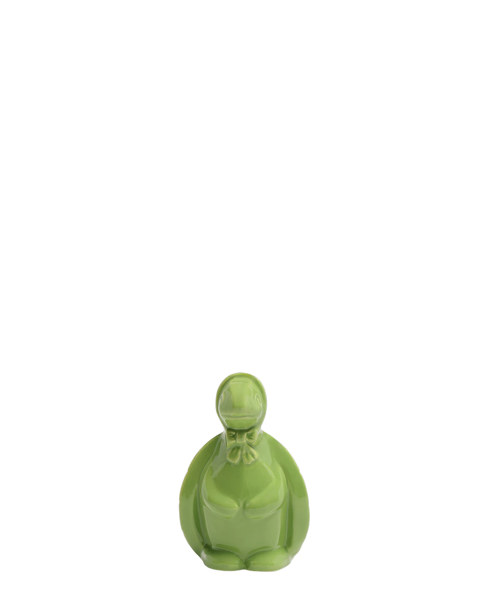 Chive Turtle Green color ceramic turtle shaped succulent planter with no drainage.