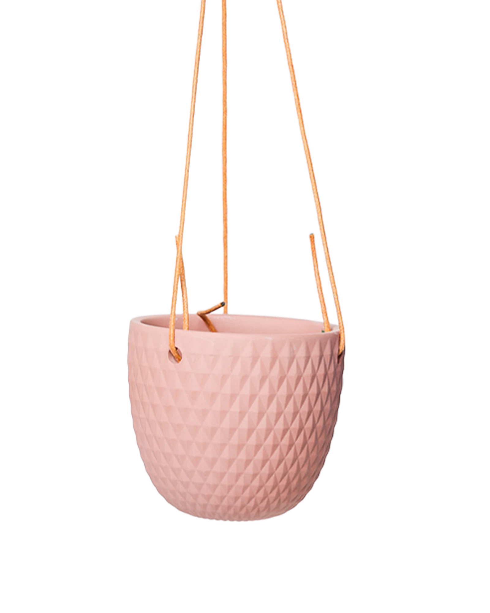 Chive Virago B clay terracotta ceramic  hanging planter with no drainage.