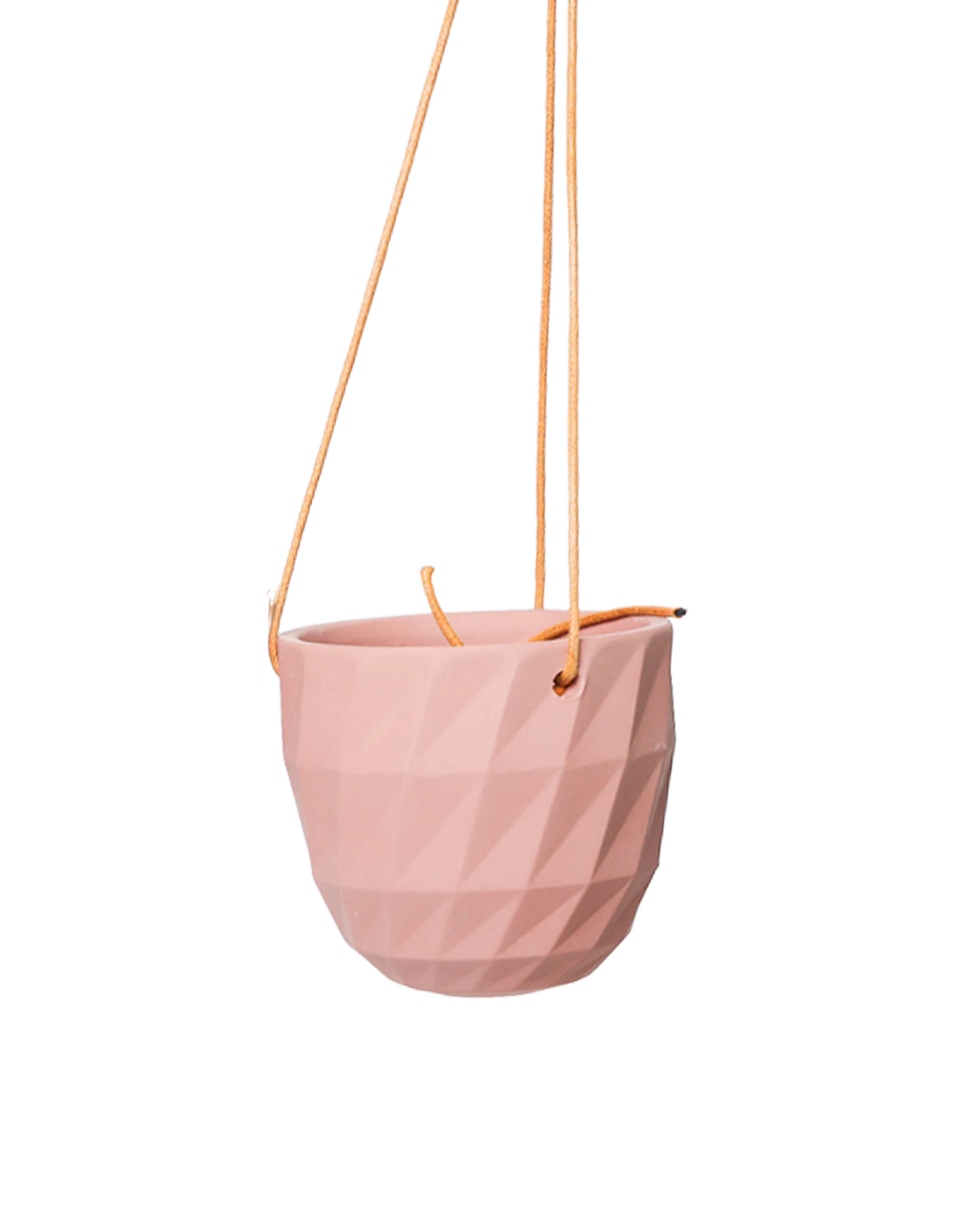 Chive Virago E clay terracotta ceramic  hanging planter with no drainage.
