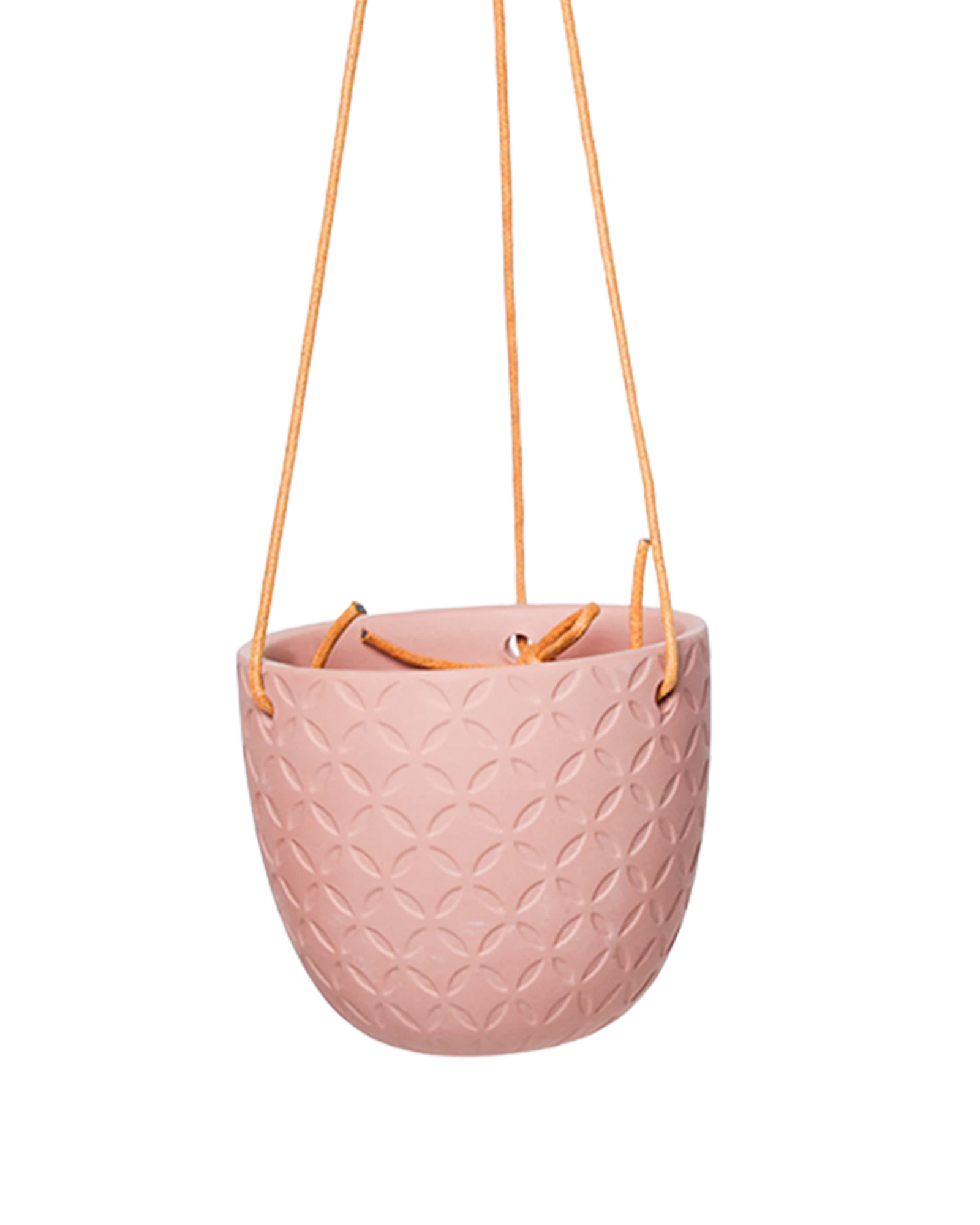 Chive Virago H clay terracotta ceramic  hanging planter with no drainage.