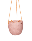 Chive Virago H clay terracotta ceramic  hanging planter with no drainage.