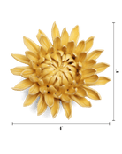 November Birth Flower - Chrysanthemum ceramic wall flower — Birth Flower Collection — handmade by Chive Studio Toronto