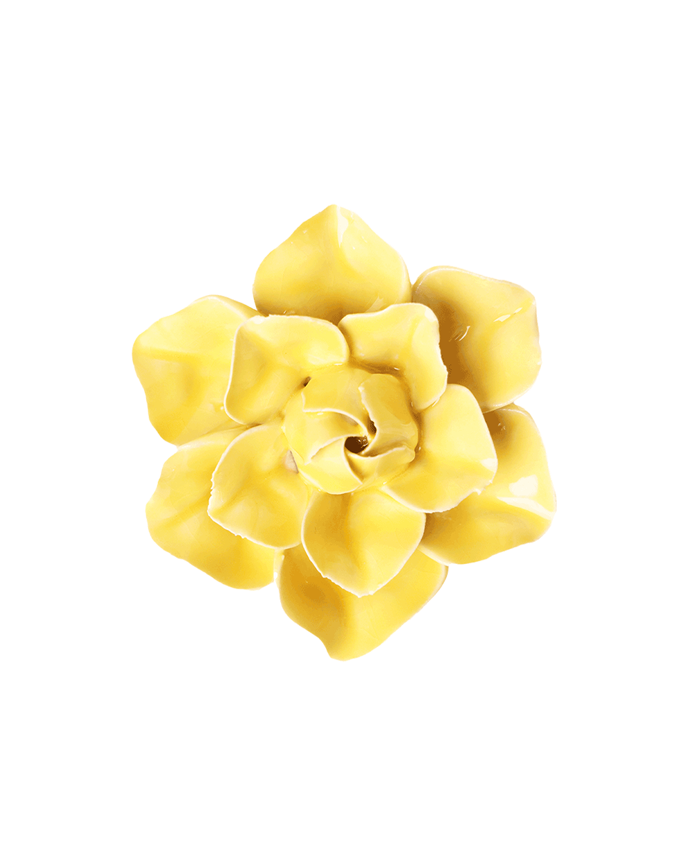 Buttercup Yellow Daffodil ceramic wall flower — English Garden Collection — Chive Ceramics Studio