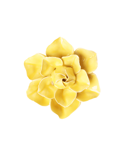 Buttercup Yellow Daffodil ceramic wall flower — English Garden Collection — Chive Ceramics Studio