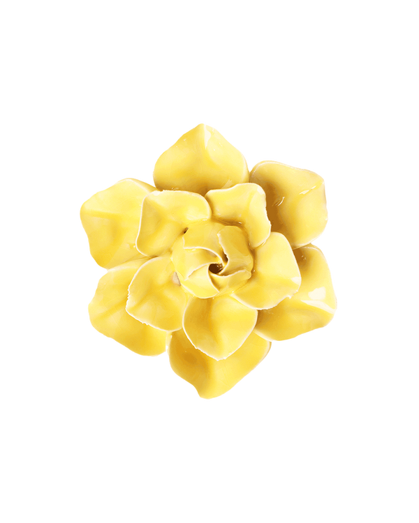 Buttercup Yellow Daffodil ceramic wall flower — English Garden Collection — Chive Ceramics Studio