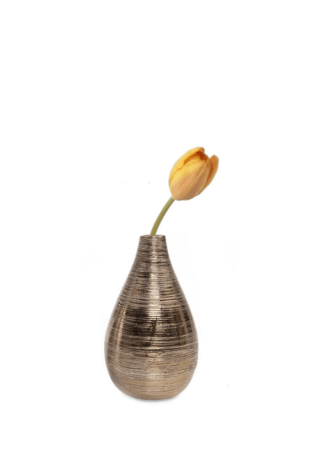 Bronze Ceramic Tall flower Vase - Atrion - handmade by Chive Studio Toronto