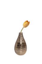 Bronze Ceramic Tall flower Vase - Atrion - handmade by Chive Studio Toronto