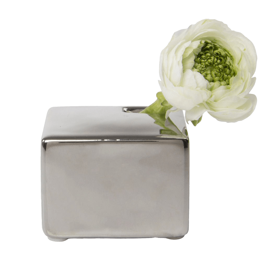 Cube Ceramic Flower Vase - Chive Ceramics Studio - Vases - Chive US