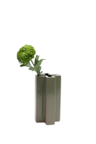 Green Ceramic Unique Flower Vase - Jargogle - handmade by Chive Studio Toronto