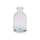 Chive Loft tall glass bud vase in clear glass, shown straight-on with a smooth glossy finish.