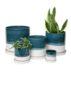 Minute Ceramic Pot And Saucer Set With Drainage | 6, 7, & 8 inch - Chive Ceramics Studio - Pots - Chive Ceramics Studio