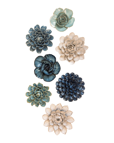 Mudroom Wall Decor │ Montauk 7 Piece Set │ Chive