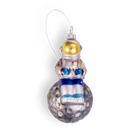 Chive glass astronaut ornament dimensions showing small tabletop-friendly scale.