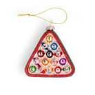 Chive glass billiard balls ornament dimensions showing small tabletop-friendly scale.