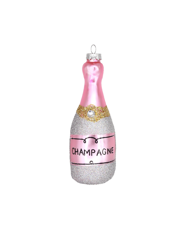 Pink Champagne Ornament