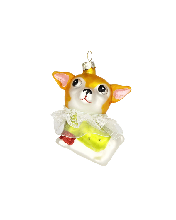 Chihuahua with Collar Ornament