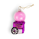 Chive glass cotton candy cart ornament dimensions showing small tabletop-friendly scale.
