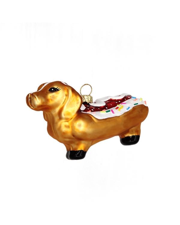 Weiner Dog Sprinkles Ornament