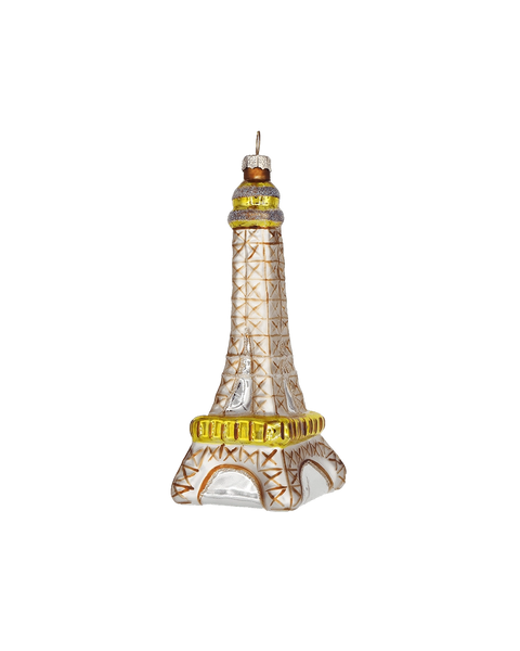 Eiffel Tower Ornament | Hand-Blown Glass | Chive